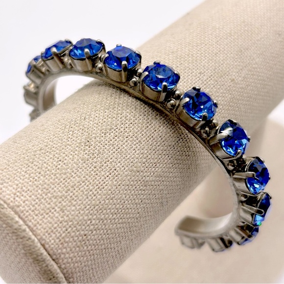 Sorrelli Riveting Romance Blue Crystal Cuff Bracelet - Picture 1 of 4